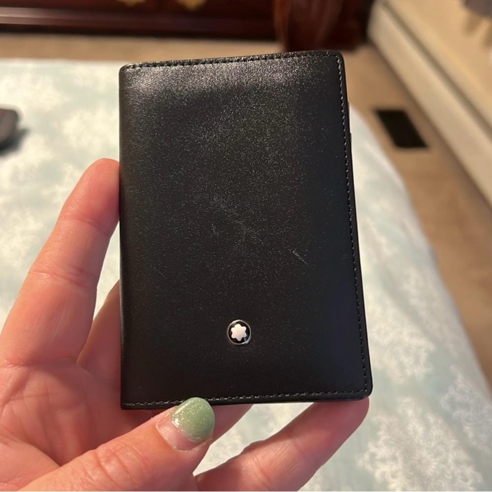 Montblanc Black Leather wallet and business card holder